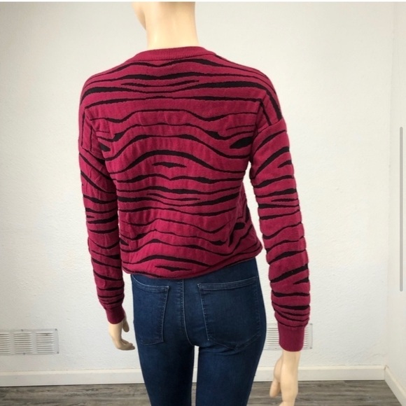 T/O sweater tigers print red,black size:S - Picture 9 of 14